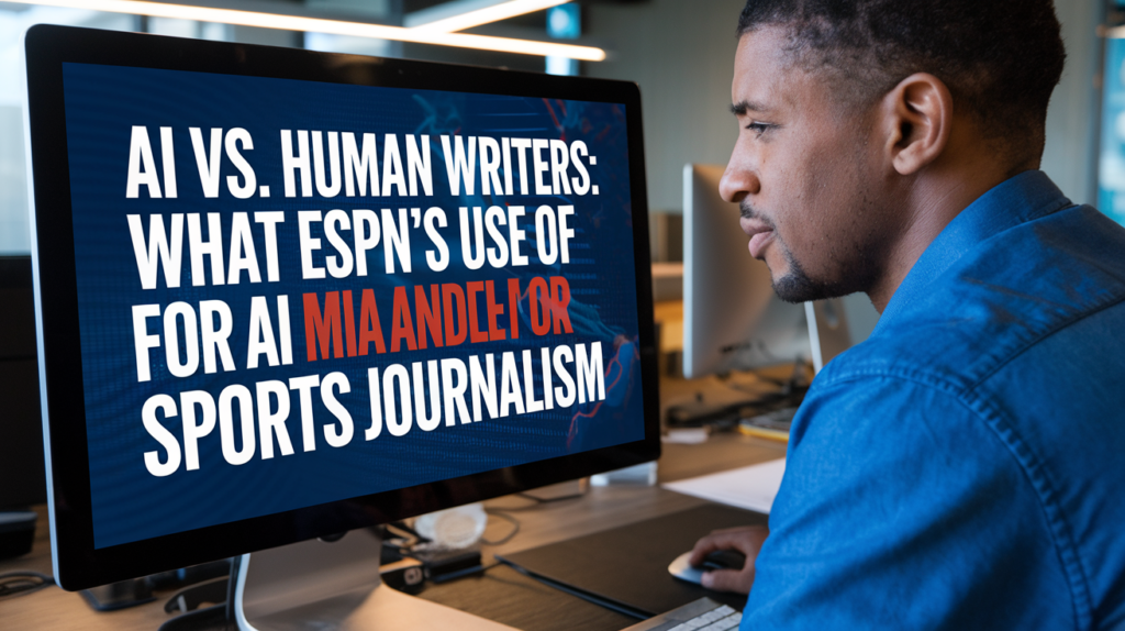 AI in sports journalism