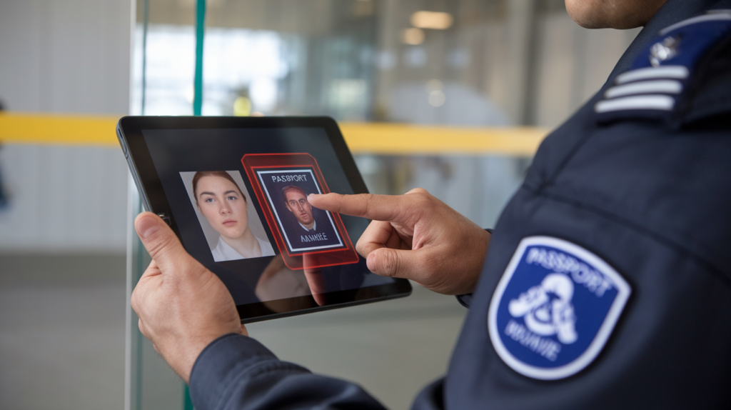 A visual representation of how AI enhances facial recognition security, with examples of potential spoofing scenarios. A visual representation of how AI enhances facial recognition security, with examples of potential spoofing scenarios.